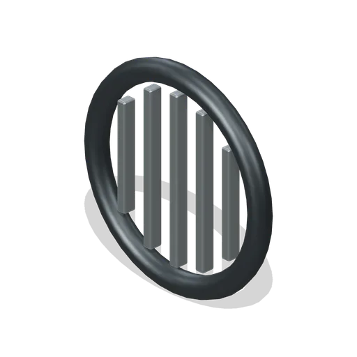 Ventilation End Grille (Glassblowing Studio and Gallery)