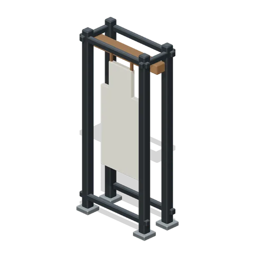 Apron Peg Rail (Glassblowing Studio and Gallery)