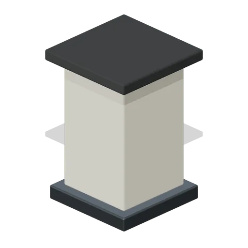 Gallery Pedestal (Glassblowing Studio and Gallery)