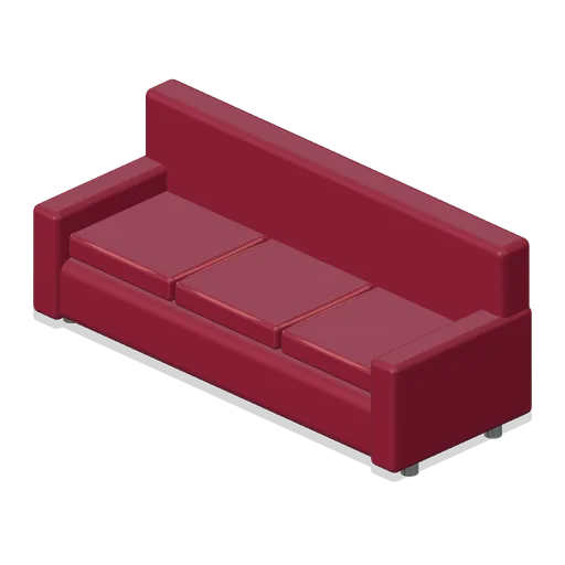 Waiting Sofa (Barbershop and Hair Salon)