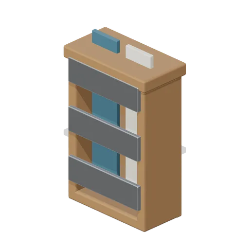 Magazine Rack (Barbershop and Hair Salon)