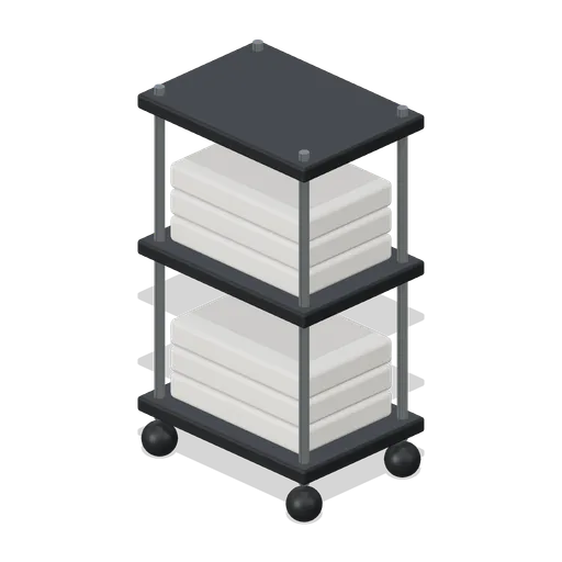Towel Trolley (Barbershop and Hair Salon)
