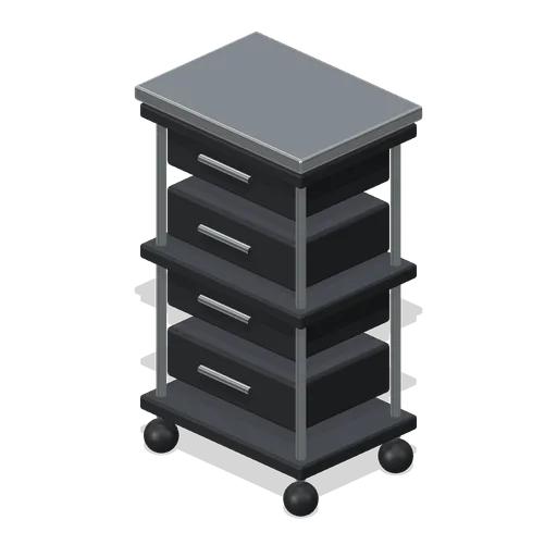 Styling Trolley (Barbershop and Hair Salon)