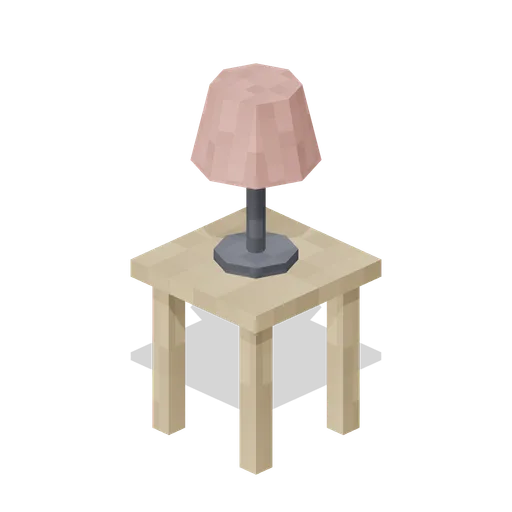 Side Table With Lamp (Pixel Modern Apartments)