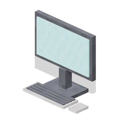 Monitor And Keyboard (Pixel Modern Apartments)
