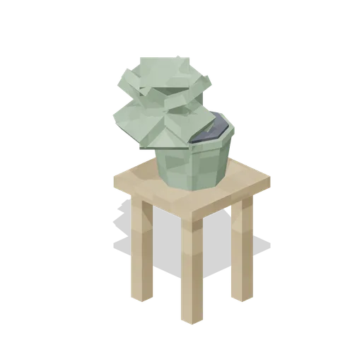 Plant On Stool (Pixel Modern Apartments)
