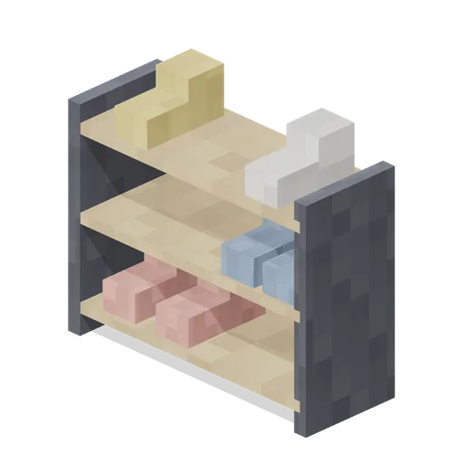 Shoe Rack With Shoes (Pixel Modern Apartments)