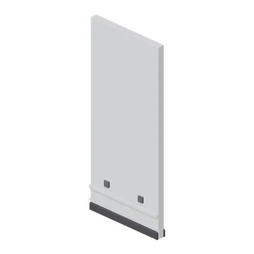 Station partition wall, plain (Police Station and Detective Office)