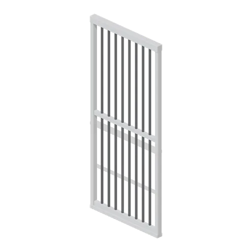Holding cell barred wall section (Police Station and Detective Office)