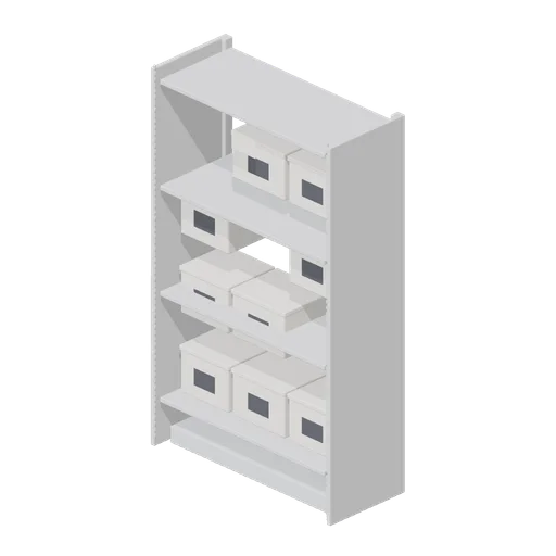 Evidence shelving rack (Police Station and Detective Office)