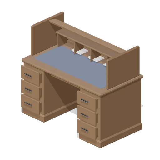 Roll top desk (Police Station and Detective Office)