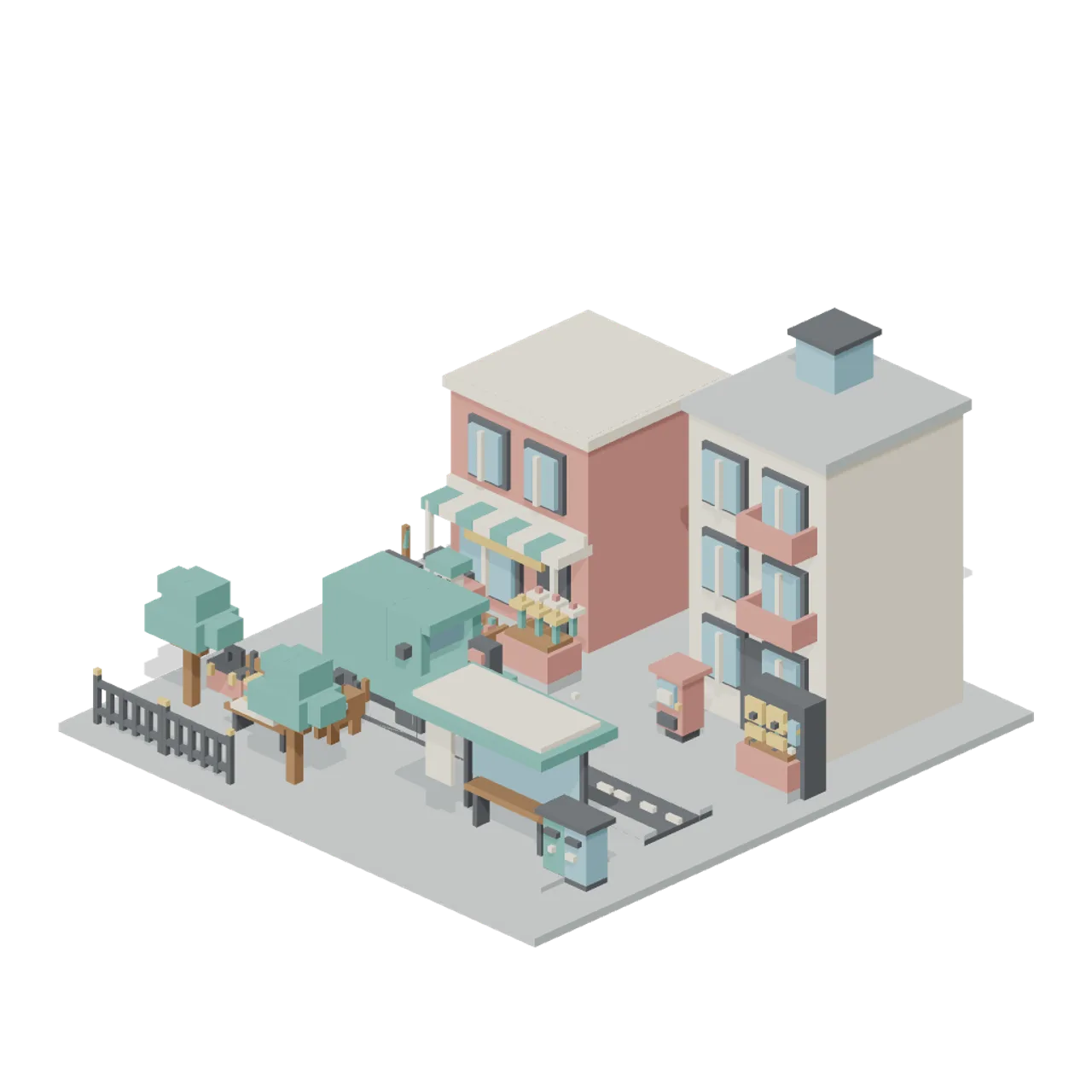 Pocket Borough assembled scene