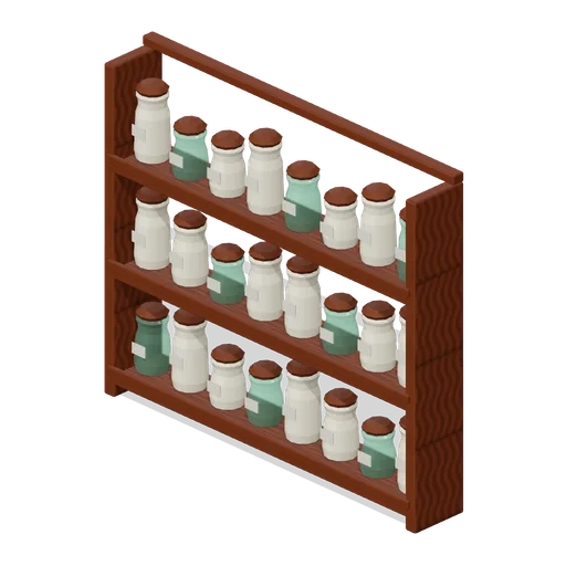 Jar Wall Shelf (Witch Cottage and Apothecary)
