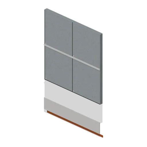 Classroom Wall Section, Plain (Japanese School and City Street)