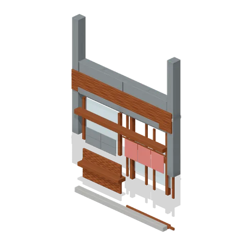 Shopfront Bay, Ramen Shop (Japanese School and City Street)
