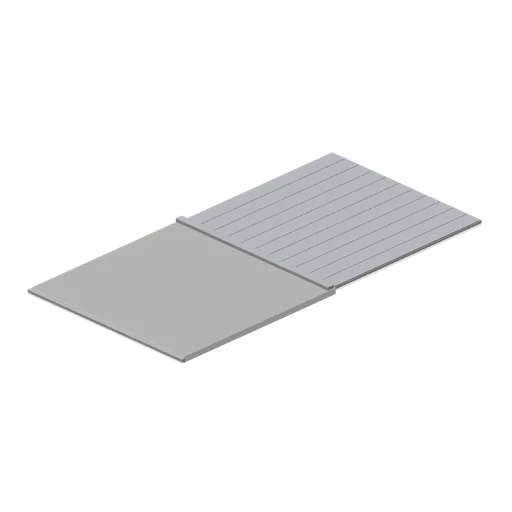 Roof Section, Standing Seam Metal (Japanese School and City Street)