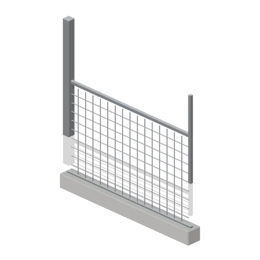 Perimeter Fence Section (Japanese School and City Street)