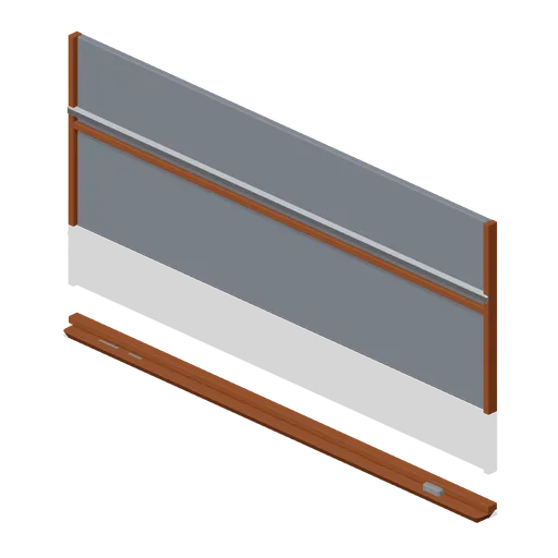 Blackboard with Chalk Tray (Japanese School and City Street)