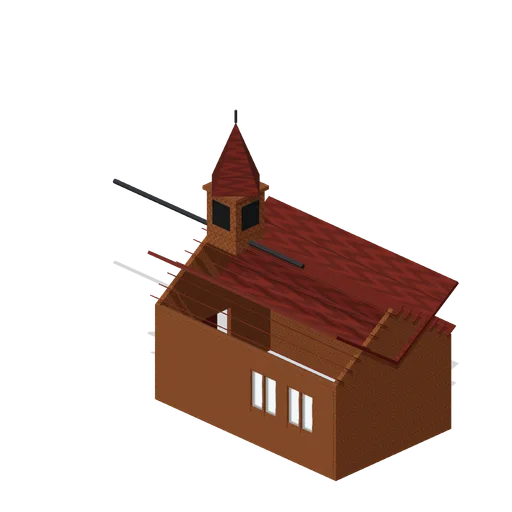 Frontier Church With Steeple (Wild West Frontier Town)