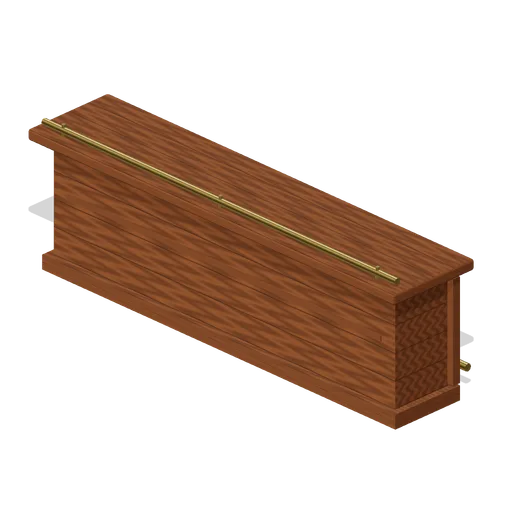Saloon Bar Counter (Wild West Frontier Town)