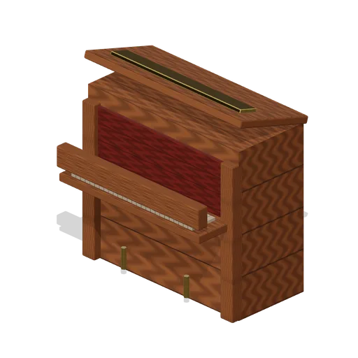 Upright Saloon Piano (Wild West Frontier Town)