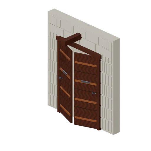 Warehouse Wall Section, Cargo Doors (Pirate Port and Tall Ships)