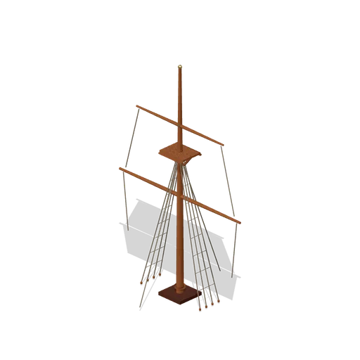 Ship Mast Module, Sails Set (Pirate Port and Tall Ships)