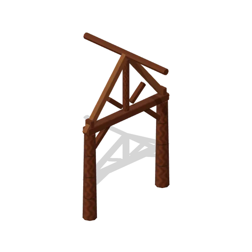 Longhouse Post And Beam (Viking Age Longhouse and Longship)