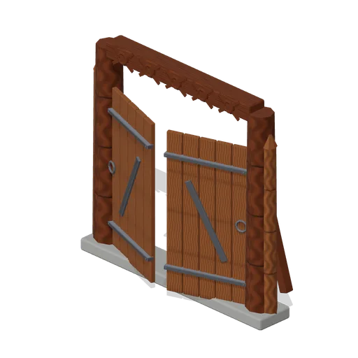 Palisade Gate (Viking Age Longhouse and Longship)