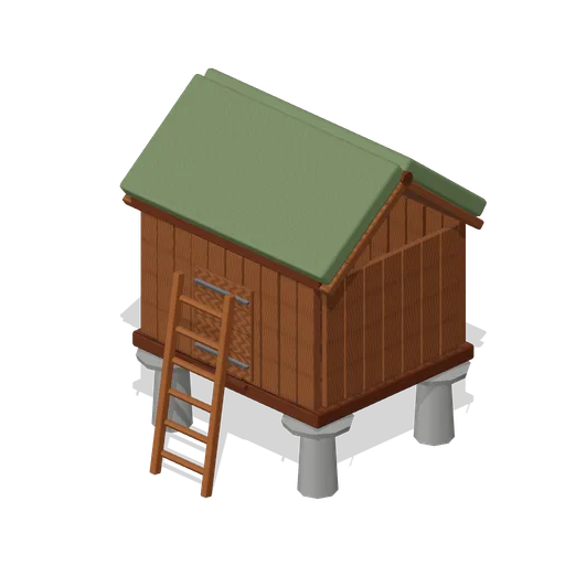 Grain Store On Staddles (Viking Age Longhouse and Longship)