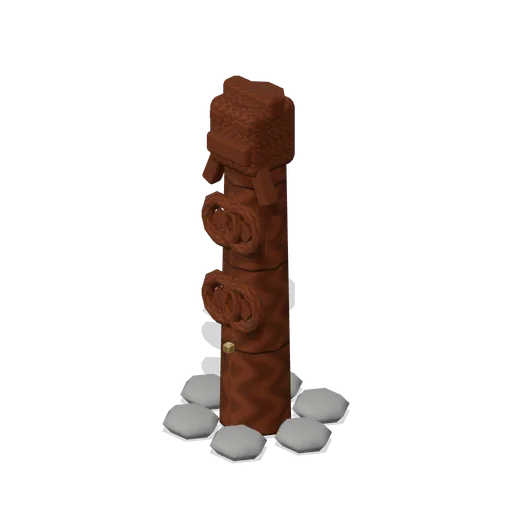 Wooden Idol Post (Viking Age Longhouse and Longship)