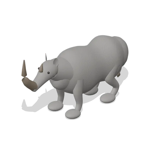 Black rhinoceros (Realistic Wild Animals HD)