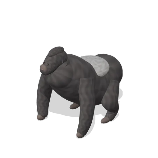 Silverback gorilla (Realistic Wild Animals HD)