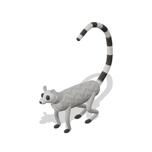 Ring-tailed lemur (Realistic Wild Animals HD)