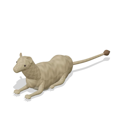 African lioness, lying (Realistic Wild Animals HD)