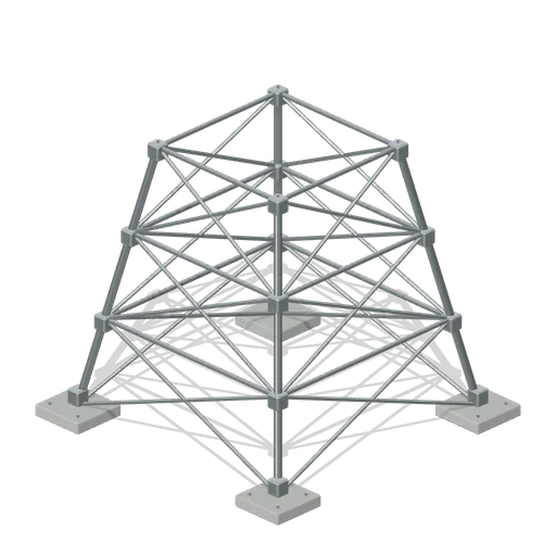 Lattice Tower Base (Broadcast Tower and Relay Station)