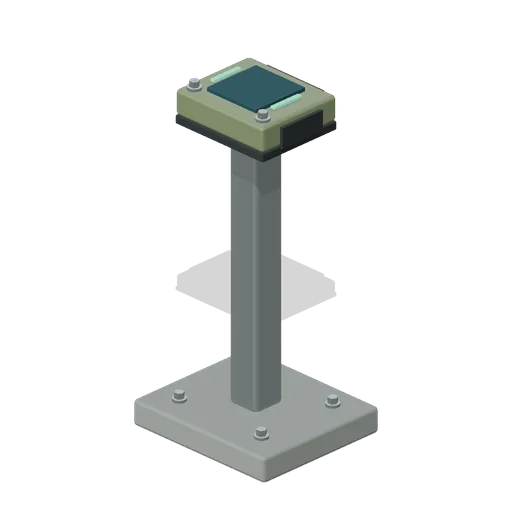 Fingerprint Pad Pedestal (Mountain Border Checkpoint)