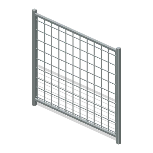 Security Fence Panel (Mountain Border Checkpoint)