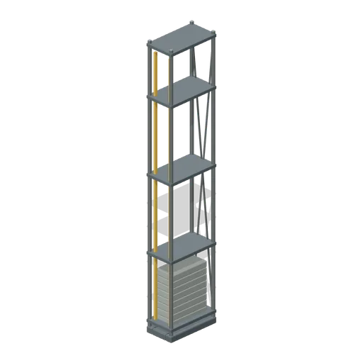 Counterweight Guide Cage (Automated Parking and Vehicle Retrieval)