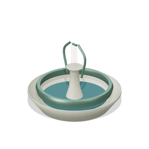 Harp Fountain Basin (Enchanted Harp Garden and Music Sanctuary)