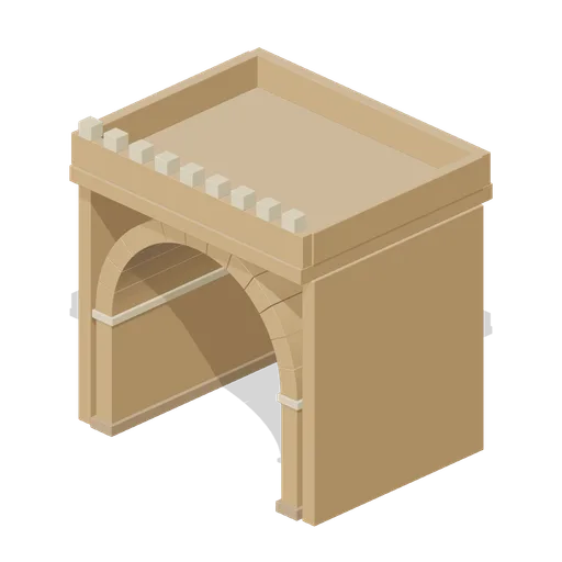 Vaulted Gatehouse (Desert Caravanserai and Bazaar)