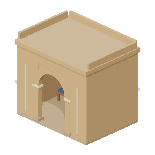 Roofed Merchant Lodging (Desert Caravanserai and Bazaar)