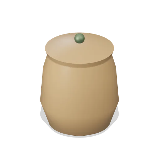 Lidded Grain Jar (Desert Caravanserai and Bazaar)