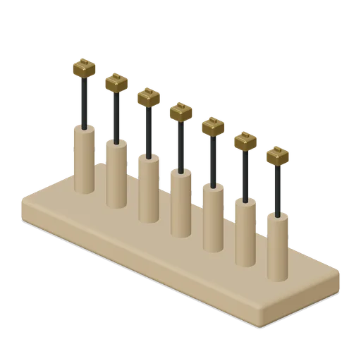 Lettering Tool Rack (Bookbinding and Paper Mill)