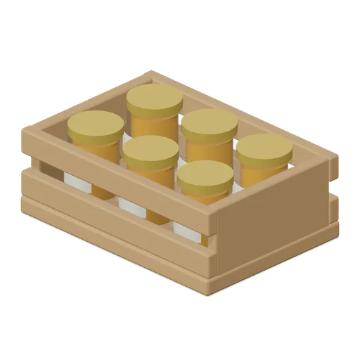 Jar Crate (Beekeeping and Honey Farm)