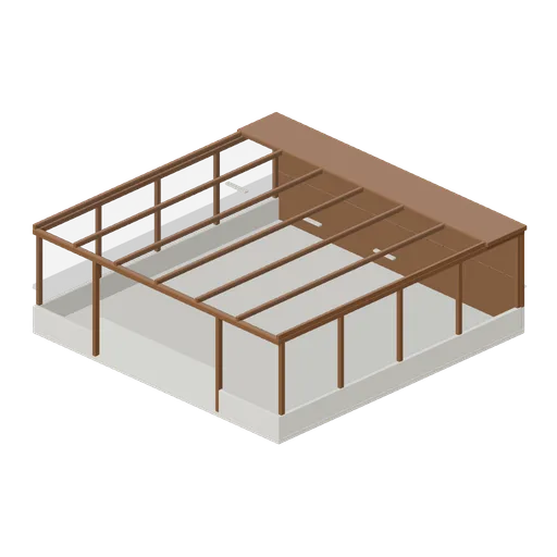 Roofed Processing House (Tea Garden and Processing House)