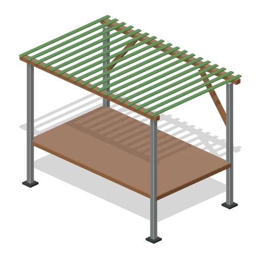 Nursery Shade Frame (Tea Garden and Processing House)