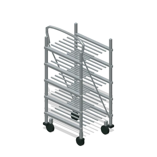 Cabinet Loading Trolley (Mushroom Farm and Grow Rooms)