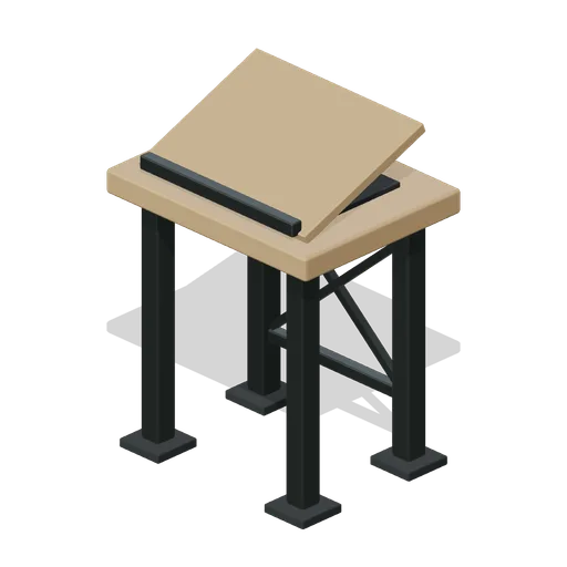 Reference Dictionary Stand (Public Library and Reading Garden)