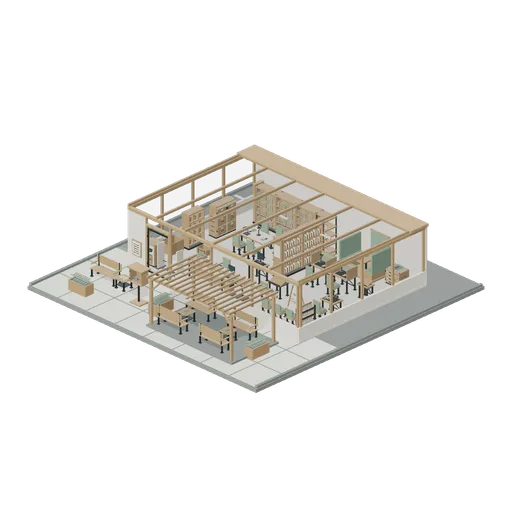 Neighbourhood library and reading garden (Public Library and Reading Garden)